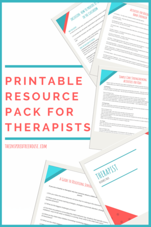 resource pack for therapists