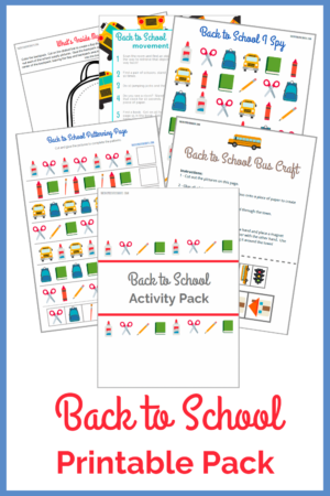 Back to School Activity Pack